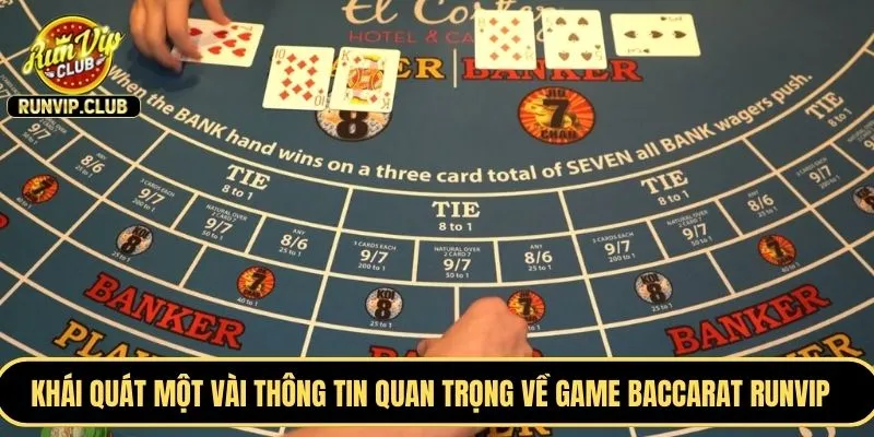 Khái quát một vài thông tin quan trọng về game Baccarat RUNVIP