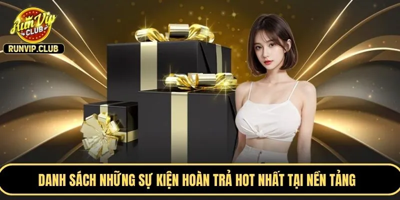 Danh sách những sự kiện hoàn trả HOT nhất tại nền tảng